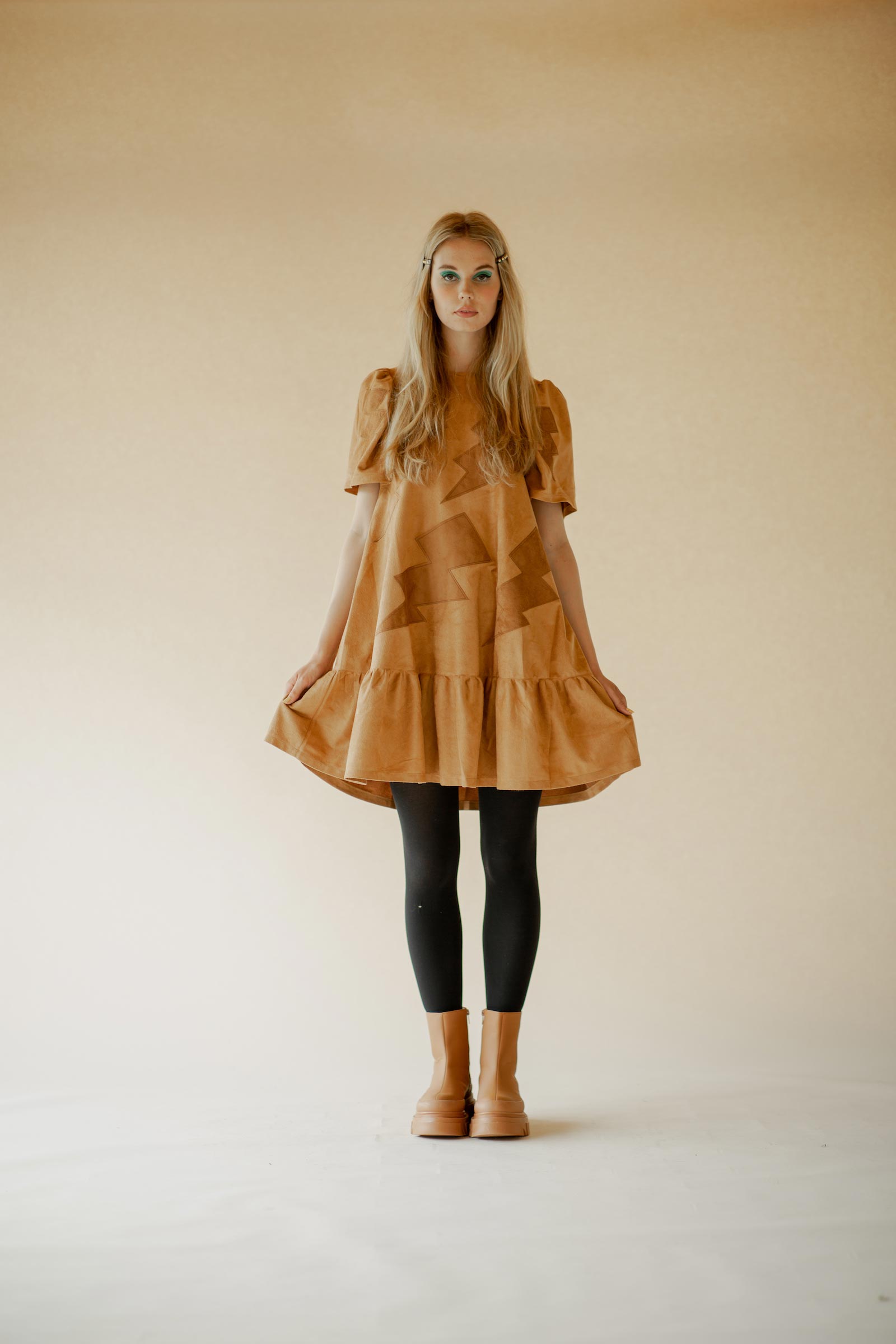 Lea dress, camel