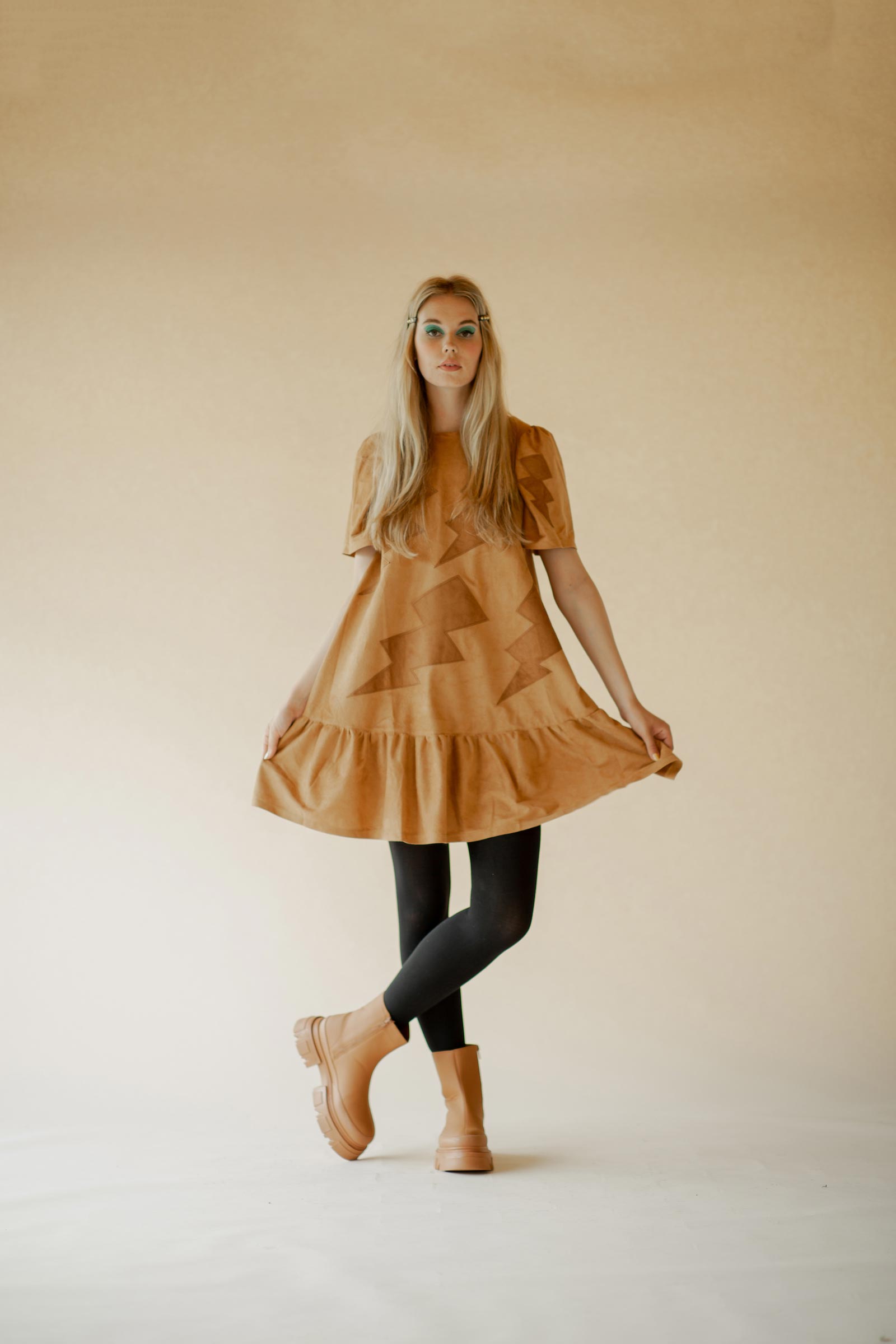 Lea dress, camel