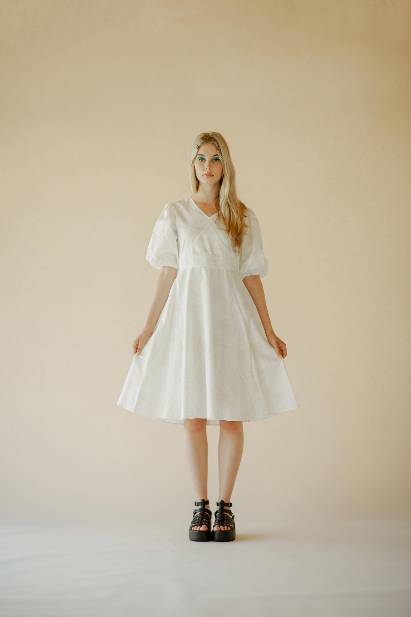 Hilma Dress, white
